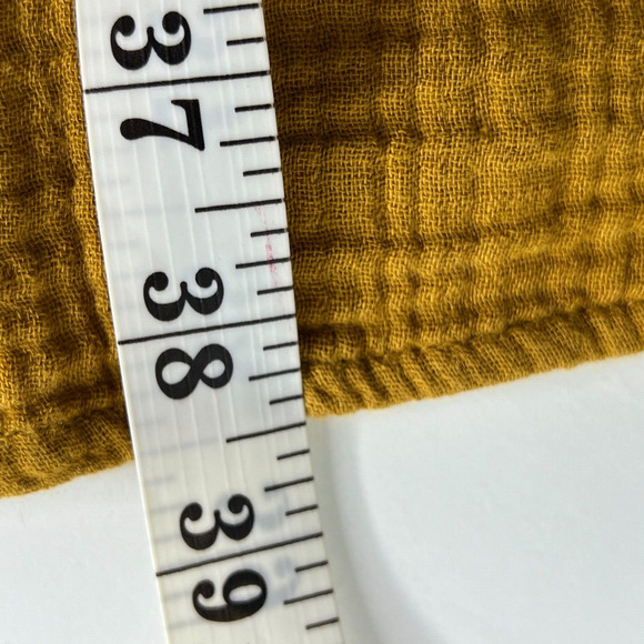 Garnet Hill Eden Organic Cotton‎ Shirtdress Size L Brown Lagenlook Gauzy - Picture 13 of 13